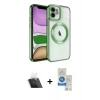 MARSİLYAN™- iPhone 11 Kılıf Nova Işık Özel Seri - Şeffaf Royal Nano Ekran Koruyucu + Kamera Lens Koruma Cam - SF