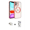 MARSİLYAN™- iPhone 11 Kılıf Nova Işık Özel Seri - Şeffaf Uv Polymer Nano Ekran Koruyucu + Pers Alüminyum Kamera Lens - GD