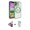 MARSİLYAN™- iPhone 11 Kılıf Nova Işık Özel Seri - Şeffaf Uv Polymer Nano Ekran Koruyucu + Raze Metal Kamera Lens - SH