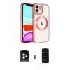 MARSİLYAN™- iPhone 11 Kılıf Nova Işık Özel Seri - Siyah 6D Antistatik Mat Seramik Hayalet Nano Ekran Koruyucu + PVD Metal Kamera Lens - MI