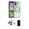 MARSİLYAN™- iPhone 11 Kılıf Nova Işık Özel Seri - Siyah 6D Antistatik Mat Seramik Hayalet Nano Ekran Koruyucu + Raze Metal Kamera Lens - MR