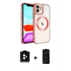 MARSİLYAN™- iPhone 11 Kılıf Nova Işık Özel Seri - Siyah 6D Antistatik Mat Seramik Hayalet Nano Ekran Koruyucu + PVD Metal Kamera Lens - TU