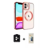 MARSİLYAN™- iPhone 11 Kılıf Nova Işık Özel Seri - Siyah 6D Mat Seramik Hayalet Nano Ekran Koruyucu + PVD Metal Kamera Lens - TU