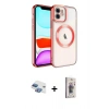 MARSİLYAN™- iPhone 11 Kılıf Nova Işık Özel Seri - Siyah Bilvis 3D Cam Ekran Koruyucu + Pers Alüminyum Kamera Lens - GI
