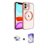 MARSİLYAN™- iPhone 11 Kılıf Nova Işık Özel Seri - Siyah Bilvis 5in1 3D Magic Cam Ekran Koruyucu + Pers Alüminyum Kamera Lens - GI