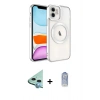 MARSİLYAN™- iPhone 11 Kılıf Nova Işık Özel Seri - Siyah Joko Magic 5D Cam + Raze Metal Kamera Lens - MI