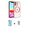 MARSİLYAN™- iPhone 11 Kılıf Nova Işık Özel Seri - Siyah Joko Magic 5D Cam + Neon Fosforlu Kamera Lens - MI