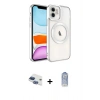 MARSİLYAN™- iPhone 11 Kılıf Nova Işık Özel Seri - Siyah Joko Magic 5D Cam + Pers Alüminyum Kamera Lens - LT