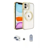MARSİLYAN™- iPhone 11 Kılıf Nova Işık Özel Seri - Siyah Joko Magic 5D Cam + Pers Alüminyum Kamera Lens - LT