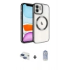 MARSİLYAN™- iPhone 11 Kılıf Nova Işık Özel Seri - Siyah Joko Magic 5D Cam + Pers Alüminyum Kamera Lens - LT