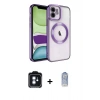 MARSİLYAN™- iPhone 11 Kılıf Nova Işık Özel Seri - Siyah Joko Magic 5D Cam + PVD Metal Kamera Lens - MI