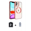 MARSİLYAN™- iPhone 11 Kılıf Nova Işık Özel Seri - Siyah Joko Magic 5D Cam + PVD Metal Kamera Lens - SH