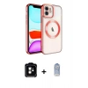 MARSİLYAN™- iPhone 11 Kılıf Nova Işık Özel Seri - Siyah Joko Magic 5D Cam + PVD Metal Kamera Lens - TU