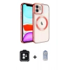 MARSİLYAN™- iPhone 11 Kılıf Nova Işık Özel Seri - Siyah Joko Magic 5D Cam + PVD Metal Kamera Lens - YL