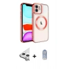 MARSİLYAN™- iPhone 11 Kılıf Nova Işık Özel Seri - Siyah Joko Magic 5D Cam + Raze Metal Kamera Lens - GS