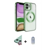 MARSİLYAN™- iPhone 11 Kılıf Nova Işık Özel Seri - Siyah Joko Magic 5D Cam + Raze Metal Kamera Lens - KI