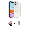 MARSİLYAN™- iPhone 11 Kılıf Nova Işık Özel Seri - Siyah Joko Magic 5D Cam + Raze Metal Kamera Lens - SH
