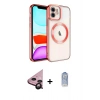 MARSİLYAN™- iPhone 11 Kılıf Nova Işık Özel Seri - Siyah Joko Magic 5D Cam + Raze Metal Kamera Lens - SH
