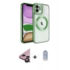 MARSİLYAN™- iPhone 11 Kılıf Nova Işık Özel Seri - Siyah Joko Magic 5D Cam + Raze Metal Kamera Lens - SH