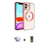 MARSİLYAN™- iPhone 11 Kılıf Nova Işık Özel Seri - Siyah Joko Magic 5D Hayalet Cam + Pers Alüminyum Kamera Lens - GI