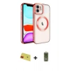 MARSİLYAN™- iPhone 11 Kılıf Nova Işık Özel Seri - Siyah Joko Magic 5D Hayalet Cam + Rainbow Kamera Lens Koruma Cam - KI