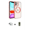 MARSİLYAN™- iPhone 11 Kılıf Nova Işık Özel Seri - Siyah Joko Magic 5D Hayalet Cam + Pers Alüminyum Kamera Lens - YL