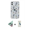MARSİLYAN™- iPhone 11 Kılıf Pusula Form - Şeffaf Pasifik Cam Ekran Koruyucu + Raze Metal Kamera Lens - KI