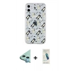 MARSİLYAN™- iPhone 11 Kılıf Pusula Form - Şeffaf Pasifik Cam Ekran Koruyucu + Raze Metal Kamera Lens - MI