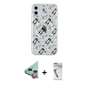 MARSİLYAN™- iPhone 11 Kılıf Pusula Form - Şeffaf Uv Polymer Nano Ekran Koruyucu + Raze Metal Kamera Lens - KI
