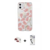 MARSİLYAN™- iPhone 11 Kılıf Pusula Form - Şeffaf Uv Polymer Nano Ekran Koruyucu + Pers Alüminyum Kamera Lens - KI