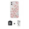MARSİLYAN™- iPhone 11 Kılıf Pusula Form - Şeffaf Uv Polymer Nano Ekran Koruyucu + PVD Metal Kamera Lens - MI