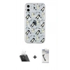 MARSİLYAN™- iPhone 11 Kılıf Pusula Form - Şeffaf Uv Polymer Nano Ekran Koruyucu + Kamera Lens Koruma Cam - SF
