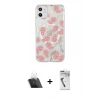 MARSİLYAN™- iPhone 11 Kılıf Pusula Form - Şeffaf Uv Polymer Nano Ekran Koruyucu + Kamera Lens Koruma Cam - SF