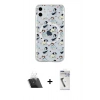 MARSİLYAN™- iPhone 11 Kılıf Pusula Form - Şeffaf Uv Polymer Nano Ekran Koruyucu + Kamera Lens Koruma Cam - SF