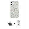 MARSİLYAN™- iPhone 11 Kılıf Pusula Form - Şeffaf Uv Polymer Nano Ekran Koruyucu + Kamera Lens Koruma Cam - SF