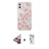 MARSİLYAN™- iPhone 11 Kılıf Pusula Form - Şeffaf Uv Polymer Nano Ekran Koruyucu + Siyah Raze Metal Kamera Lens