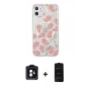 MARSİLYAN™- iPhone 11 Kılıf Pusula Form - Siyah 6D Antistatik Mat Seramik Hayalet Nano Ekran Koruyucu + PVD Metal Kamera Lens - YL