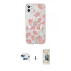 MARSİLYAN™- iPhone 11 Kılıf Pusula Form - Siyah 6D Mat Seramik Hayalet Nano Ekran Koruyucu + Pers Alüminyum Kamera Lens - GI