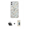 MARSİLYAN™- iPhone 11 Kılıf Pusula Form - Siyah 6D Mat Seramik Hayalet Nano Ekran Koruyucu + Kamera Lens Koruma Cam - SF