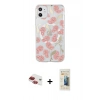 MARSİLYAN™- iPhone 11 Kılıf Pusula Form - Siyah 6D Mat Seramik Hayalet Nano Ekran Koruyucu + Kırmızı Pers Alüminyum Kamera Lens