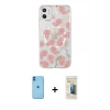 MARSİLYAN™- iPhone 11 Kılıf Pusula Form - Siyah 6D Mat Seramik Hayalet Nano Ekran Koruyucu + Neon Fosforlu Kamera Lens - MI