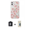 MARSİLYAN™- iPhone 11 Kılıf Pusula Form - Siyah 6D Mat Seramik Hayalet Nano Ekran Koruyucu + PVD Metal Kamera Lens - MI