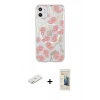MARSİLYAN™- iPhone 11 Kılıf Pusula Form - Siyah 6D Mat Seramik Hayalet Nano Ekran Koruyucu + Renkli Kamera Lens Koruma Cam - TU