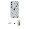 MARSİLYAN™- iPhone 11 Kılıf Pusula Form - Siyah 6D Mat Seramik Hayalet Nano Ekran Koruyucu + Renkli Kamera Lens Koruma Cam - TU