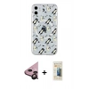 MARSİLYAN™- iPhone 11 Kılıf Pusula Form - Siyah 6D Mat Seramik Hayalet Nano Ekran Koruyucu + Raze Metal Kamera Lens - SH