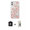 MARSİLYAN™- iPhone 11 Kılıf Pusula Form - Siyah 6D Mat Seramik Hayalet Nano Ekran Koruyucu + PVD Metal Kamera Lens - TU