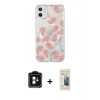 MARSİLYAN™- iPhone 11 Kılıf Pusula Form - Siyah 6D Mat Seramik Hayalet Nano Ekran Koruyucu + PVD Metal Kamera Lens - YL