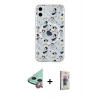 MARSİLYAN™- iPhone 11 Kılıf Pusula Form - Siyah Bilvis 3D Cam Ekran Koruyucu + Raze Metal Kamera Lens - KI