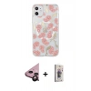 MARSİLYAN™- iPhone 11 Kılıf Pusula Form - Siyah Bilvis 3D Cam Ekran Koruyucu + Raze Metal Kamera Lens - SH