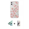 MARSİLYAN™- iPhone 11 Kılıf Pusula Form - Siyah Bilvis 3D Mat Cam Ekran Koruyucu + Raze Metal Kamera Lens - MI